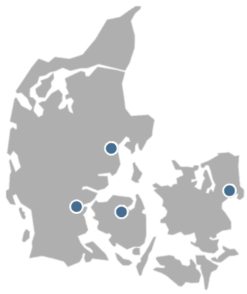 Kort over Ri's afdelinger