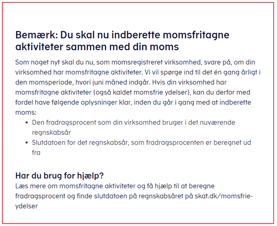Momsindberetning