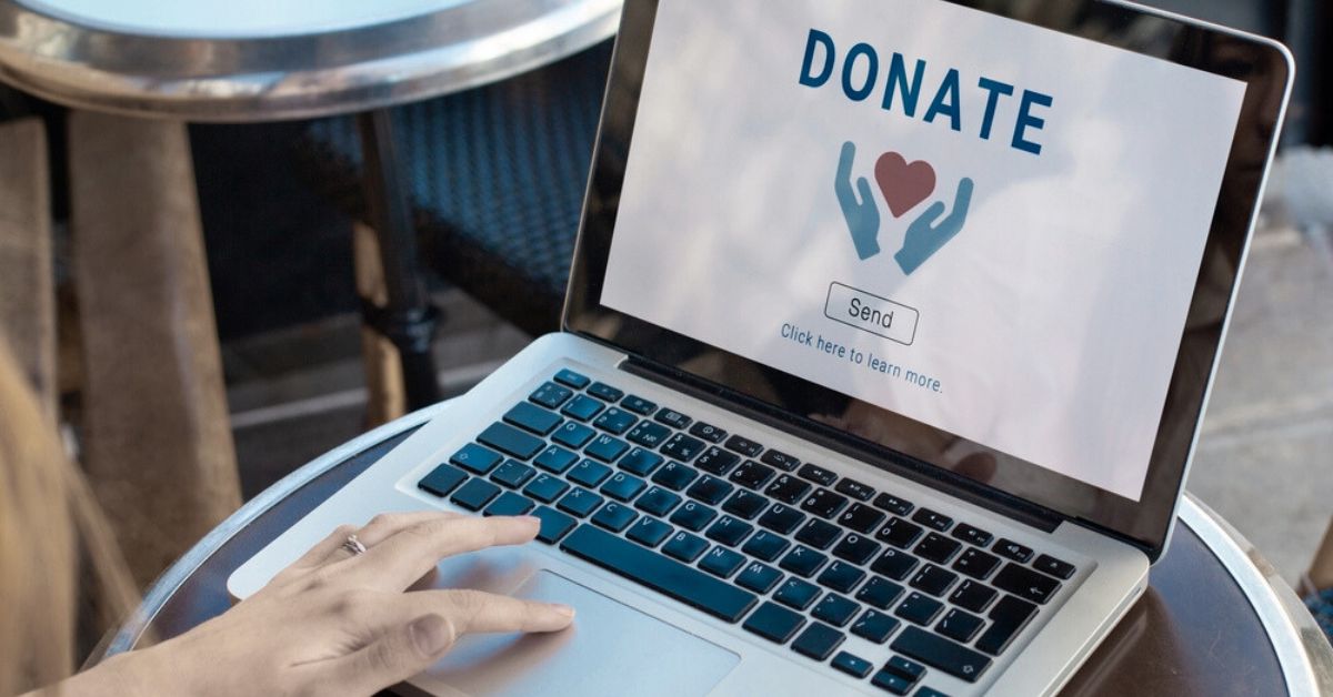 Skærm med donation