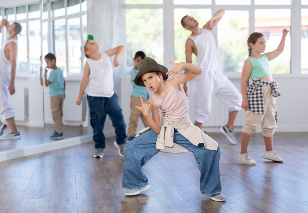 Børn der får danseundervisning